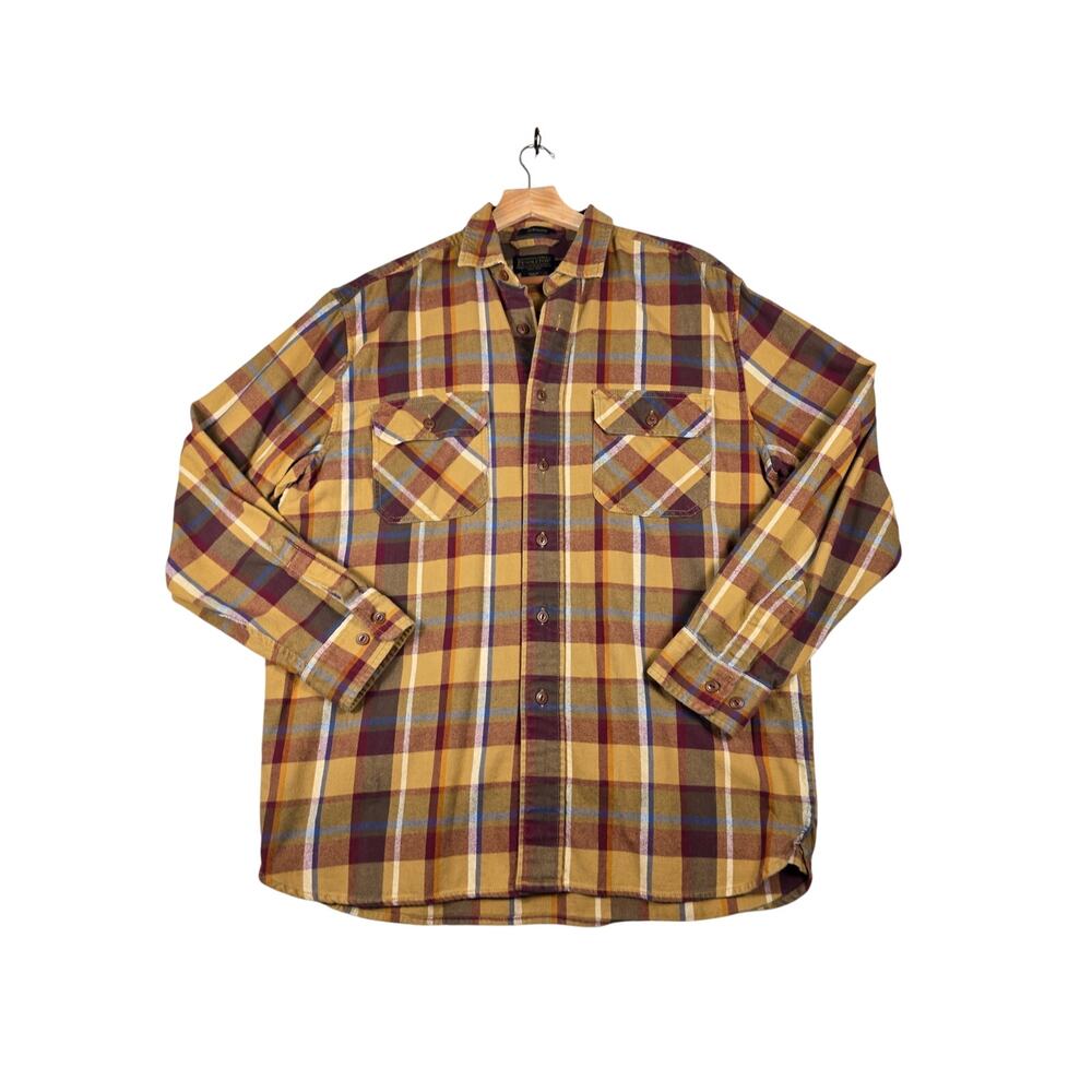 Pendleton Red Plaid Burnside Flannel Button Down Shirt